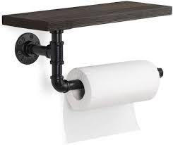 Ratings, based on 5 reviews. Amazon Com Hatiral Under Cabinet Toilet Paper Holder Vintage Kitchen Paper Towel Holder With Self Iron Pipe For Bathroom Kitchen Black Kitchen Dining