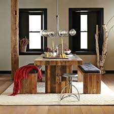 (we passed on the $100 cushion for the bench.) if you're into a rustic aesthetic then i highly recommend the emmerson collection. Emmerson Reclaimed Wood Dining Table