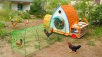 Build awesome wooden chicken coop and run on a budget
