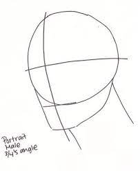 How To Draw Faces At A 3 4 S Angle My 4 Step Process Face Drawing Guy Drawing Realistic Sketch