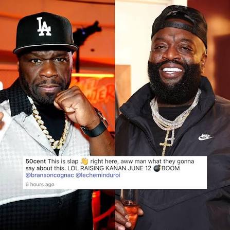 50 Cent reacts to Rick Ross saying he wishes he could slap 50 Cent.