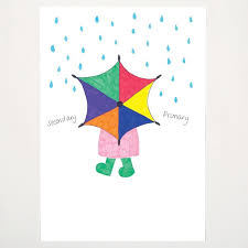 Colour Chart Umbrella Primary Secondary Colors Craft