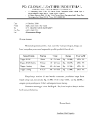 Permintaan penawaran barang kepada pd. 15 Contoh Surat Balasan Permintaan Penawaran Atk Kumpulan Contoh Surat