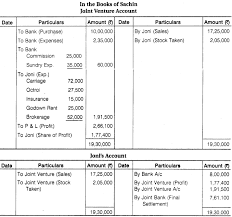 Under this method separate books are kept for the joint venture through opening of a separate bank account. Rbse Solutions For Class 12 Accountancy Chapter 7 Joint Venture Accounts Rbse Guide