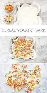 Easy Kid Snack Cereal Yogurt Bark Easy Snacks For Kids Easy Snacks Snacks