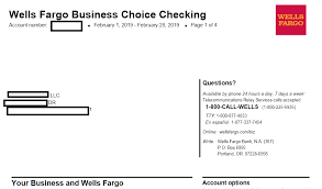 Deposit products offered by wells fargo bank, n.a. Bank Statement Letterhead Letter