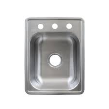 3 hole single bowl bar sink