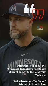 The #MNTwins suck against the #Yankees! Dating back to 2023, the Minnesota  Twins have now lost 8 straight games to the New York Yankees. @tlschwerz  Minnesota Sports Fan