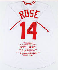 We did not find results for: Cincinnati Reds Pete Rose Autographed Jersey With Stats