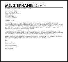 Check spelling or type a new query. Resignation Letter Example With 30 Day Notice Letter Samples Templates