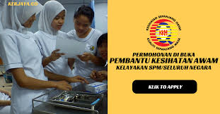 Pembantu kesihatan awam (pka) atau public health assistant (pha) adalah kumpulan penolong pegawai perubatan mempunyai tugas dan tanggungjawab yang besar. Permohonan Pembantu Kesihatan Awam Kkm Bertaraf Sijil Kelayakan Mohon Spm Seluruh Negara
