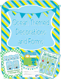 Ocean Themed Classroom Decorations And Forms Teaching