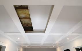 There are some parts of the. Diy Coffered Ceilings With Moveable Panels Renovation Semi Pros