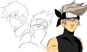 A tutorial on how to draw anime and manga style eyes and eyes expressions with step by step for a normal expression draw the iris slightly covered by the top eyelid while just touching the bottom eyelid. Oddities In Naruto Ahkaraii Lazy Eyed Kakashi Wearing An Eyepatch