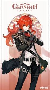 Diluc Genshin Impact Wiki Fandom Character Design Anime Characters Anime