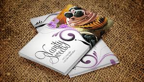 Orange spoon and whisk icon cake business card. Bakery Business Card Templates 23 Free Premium Download