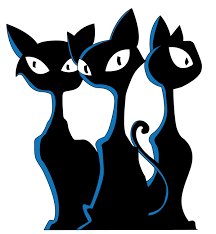 Stray cats logo black shower curtain. Creating My Stray Cat Three Logo Nicola Milan