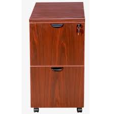 16 Cherry Mobile File Cabinet With Two Drawers By Boss Officedesk Com