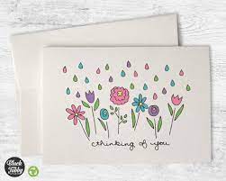 Provide encouragement and support to the people you care about when you send them thinking of you greeting cards from dayspring. Raindrops Flowers Thinking Of You Cards Walmart Com Walmart Com