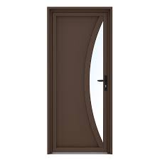 Porte d'entrée pvc vitrée : Porte D Entree Pvc Cacao Pasquet Menuiseries