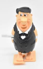 The Flintstones Fred Wind Up Walker 3" Figure Burger King 2000 Working