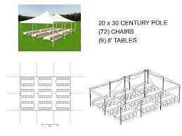 20x30 Tent 72 Chairs 9 8 Tables Backyard Tent Wedding Tent Layout Tent