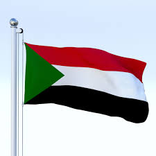 Animated Sudan Flag Sudan Flag Flag House 3d Model