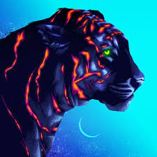 Neon Animals A Personal Project To Build New Digital Paint Skills In Photoshop Digital Art Illustration Digital Art Fantasy Digital Art Anime