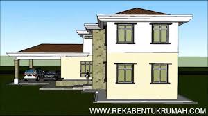 Pelan rumah banglo setingkat 4 bilik tidur 2 bilik air. Plan Rumah Banglo 2 Tingkat Desainrumahid Com