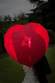 Rot Herz Geformt Dach Individuell Mit Strasssteinen Regenschirm Hochzeit Regen Hochzeit Regenschirme