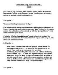 Honor America S Veterans Musical Program Script Veterans Programs Veterans Day Activities Veterans Day