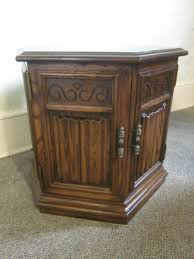 Ethan Allen Royal Charter Oak Octagon End Table Dresser Top Decor Ikea Makeover Diy Furniture Bedroom