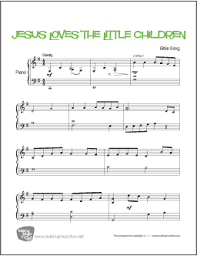 During the transition section before there is a lot of basis on iv chords. Jesus Loves The Little Children Easy Piano Sheet Music