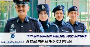 Check spelling or type a new query. Tawaran Jawatan Kontabel Polis Bantuan Di Bank Negara Malaysia Dibuka Edu Bestari