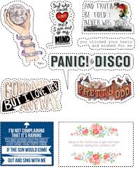 Panic At The Disco Death Of A Bachelor Lyrics Meaning Panic At The Disco Sticker Sheet Panic At The Disco Sticker Sheets Band Stickers