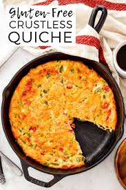 This Gluten Free Crustless Quiche Recipe Is Easy Healthy Deli Delicious Healthy Breakfast Recipes Breakfast Brunch Recipes Gluten Free Recipes For Breakfast