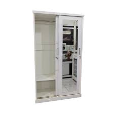 Lp sliding 2 pintu + cermin: Malaka Mebel Multiplex Lemari Pakaian Putih 2 Pintu Sliding Terbaru Agustus 2021 Harga Murah Kualitas Terjamin Blibli