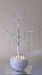 Crystal Tree With A 40cm Wave Mirrored Base Craft Table Display Christmas Decor Diy Christmas Decorations