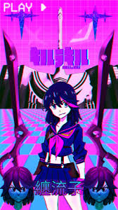 Anime Aesthethic Edits Wallpapers Vaporwave Edit Ryuko Matoi Matoi (phantasy star online 2). vaporwave edit ryuko matoi