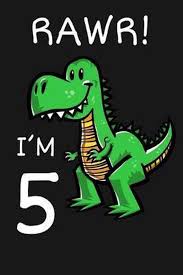 ✓ free for commercial use ✓ high quality images. Bol Com Rawr I M 5 Happy 5th Birthday 5 Years Old Trex Dinosaur Gift For Boys Girls