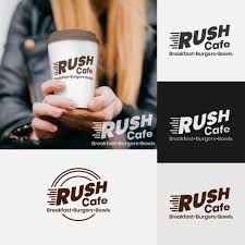 We have 4 t bones $15. Logo Design For Rush Cafe Breakfast Burgers Bowls By Lavitabella67 Design 24855044