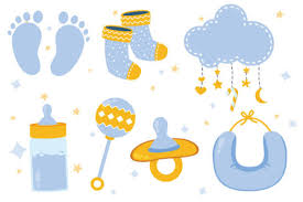 Cute And Lovely Baby Elements Vector Graphic By Yellagraphic Creative Fabrica