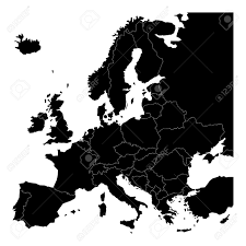 Färben sie einzelne länder aus, geben sie ihre namen usw. Karte Von Europa Mit Souveranen Staaten Kleinstaaten Und Kosovo Enthalten Vereinfachte Vektorkarte In Schwarzer Farbe Auf Weissem Hintergrund Lizenzfrei Nutzbare Vektorgrafiken Clip Arts Illustrationen Image 51694636