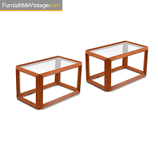 Choose from contactless same day delivery, drive up and more. Solid Teak And Glass Danish End Tables