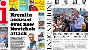 Alexei navalny in a coma, on ventilator. Russia S Poisoning Of Alexei Navalny Leads Thursday S Front Pages Itv News