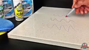 Ensure the area is undamaged, and proceed to mimic the technique along the water spots. How To Clean Quartz Stone Countertop Remove Stains Caesarstone Stone Granite Marble Quartz Youtube