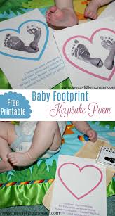 At happiness is homemade, we share tons of free printables for all occasions! Baby Footprint Poems 6 Printable Footprint Quotes Poems Messy Little Monster
