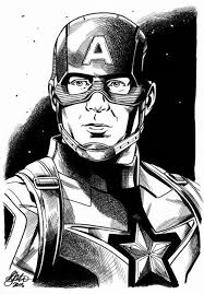 AVENGERS AGE OF ULTRON CAPTAIN AMERICA A5 COMMISSION DAVID GOLDING 2015.,  in David Golding's DAVID GOLDING A4, A5, AND A6 COMMISSIONS. Comic Art  Gallery Room