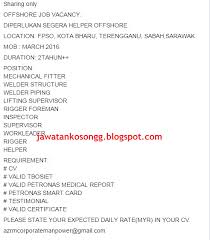 Jawatan kosong pengajar kkm seluruh malaysia. Jawatan Kosong Offshore Miri Jawatan Kosong Di Miri