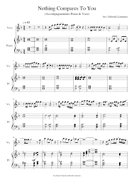 For piano with melody, vocal and guitar chords. Nothing Compares To You Accompagnamento Piano Voce Sheet Music For Piano Vocals Solo Musescore Com